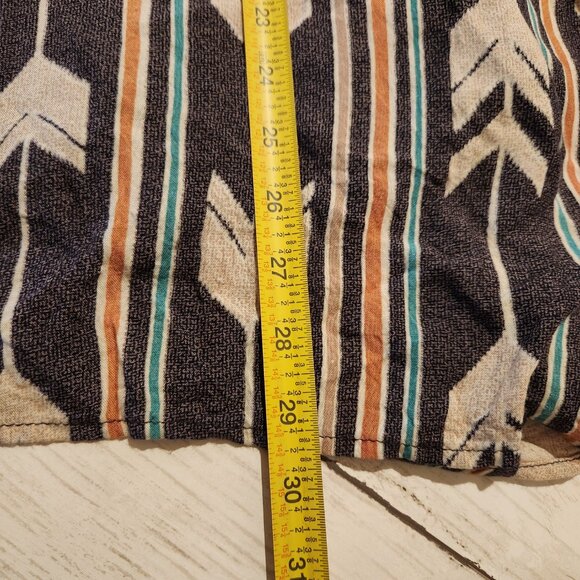 Billabong Grey Mini Dress Handkerchief Hem Boho Hippie Arrow Womens Size Medium - Picture 13 of 13